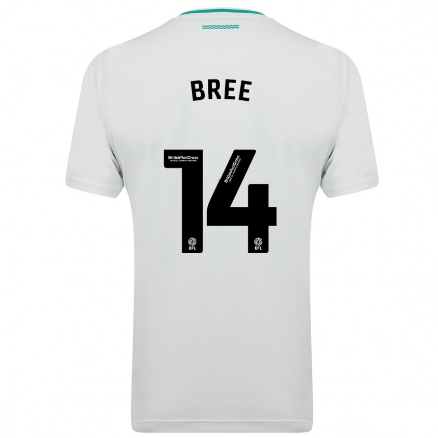 Niño Fútbol Camiseta James Bree #14 Blanco 2ª Equipación 2023/24