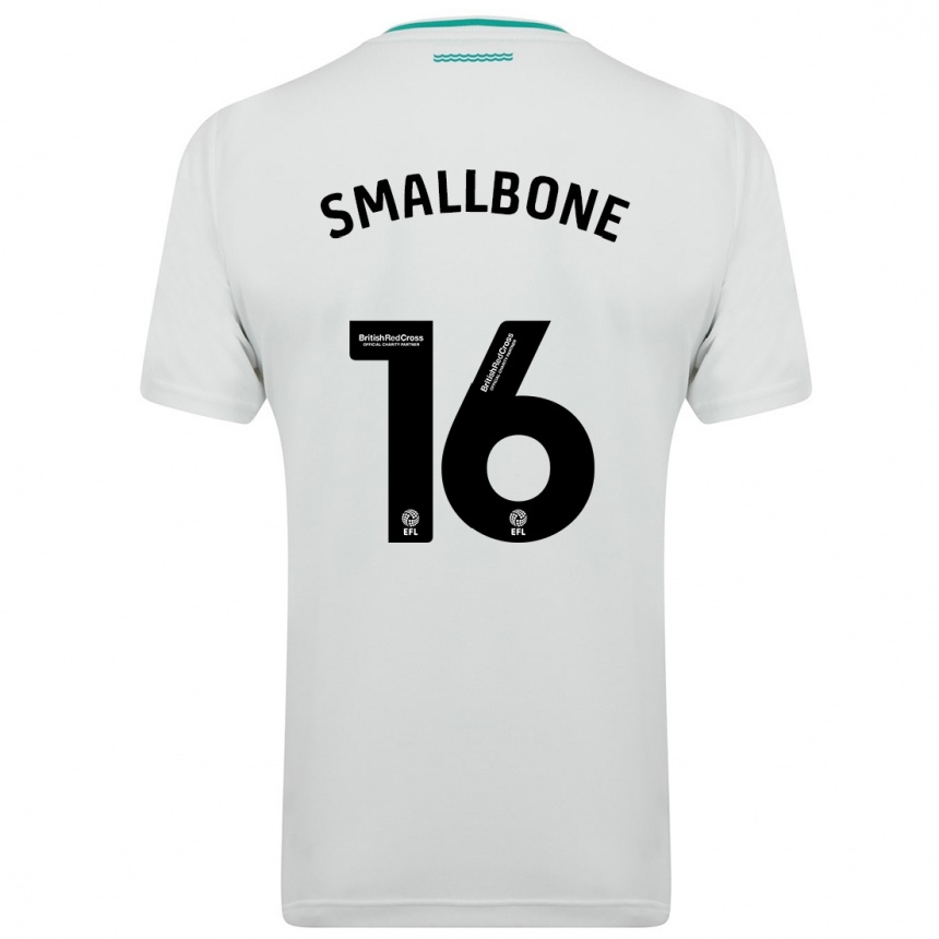 Niño Fútbol Camiseta Will Smallbone #16 Blanco 2ª Equipación 2023/24