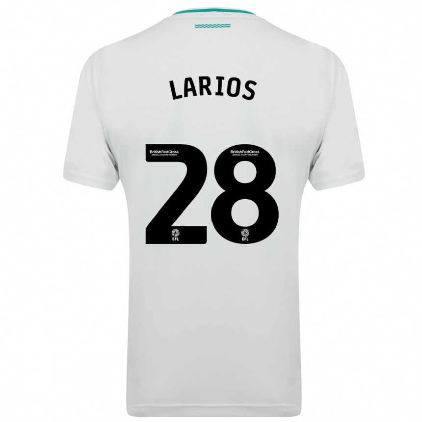 Niño Fútbol Camiseta Juan Larios #28 Blanco 2ª Equipación 2023/24