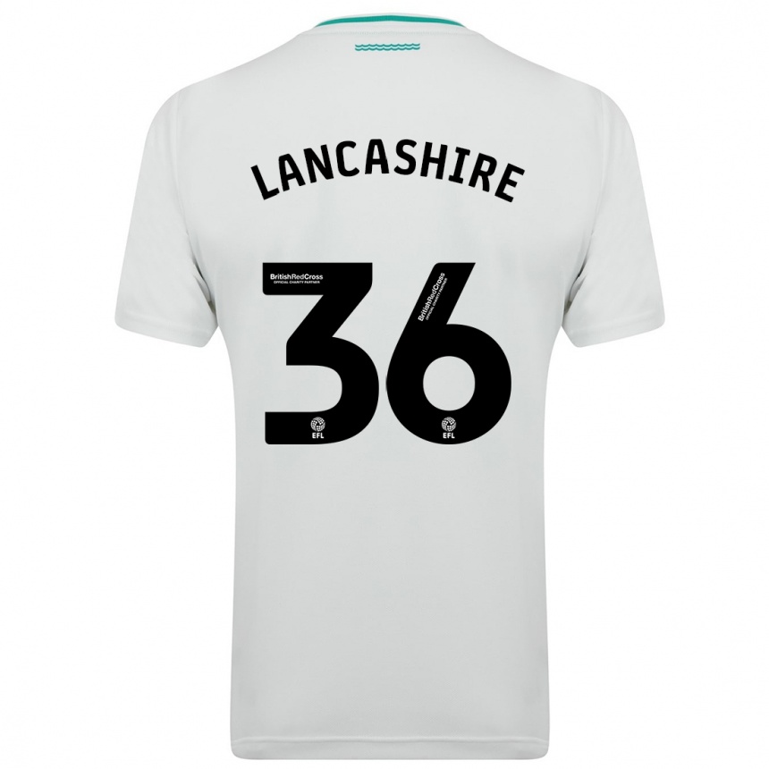 Niño Fútbol Camiseta Olly Lancashire #36 Blanco 2ª Equipación 2023/24