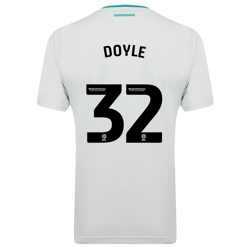 Niño Fútbol Camiseta Kamari Doyle #32 Blanco 2ª Equipación 2023/24