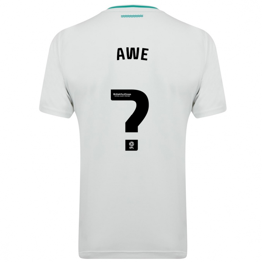 Niño Fútbol Camiseta Zach Awe #0 Blanco 2ª Equipación 2023/24