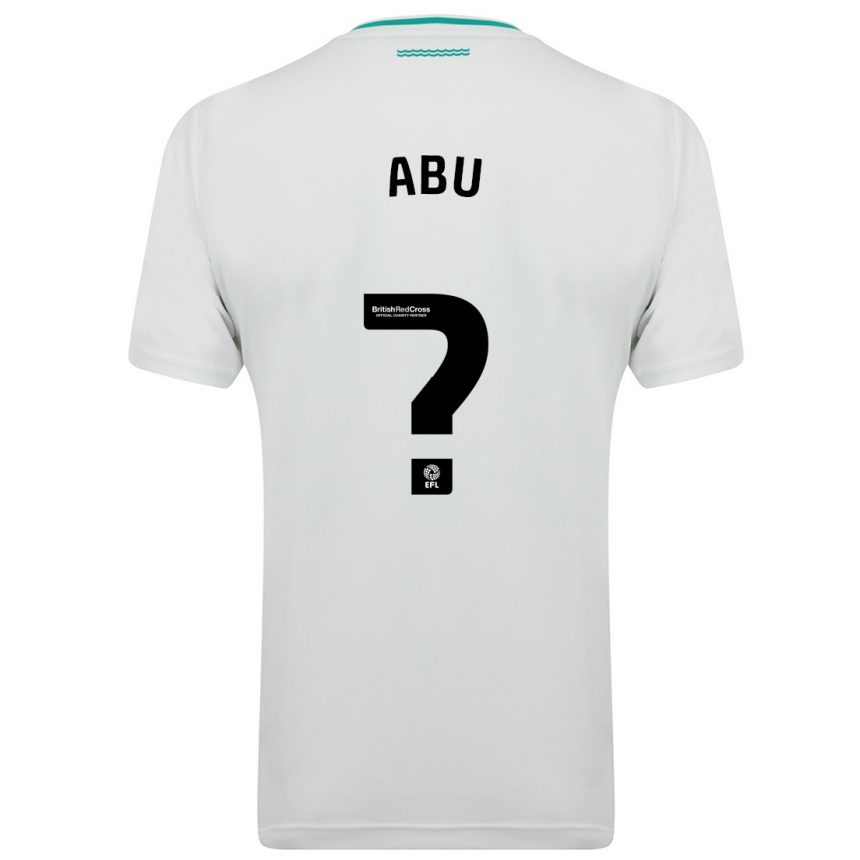 Niño Fútbol Camiseta Derrick Abu #0 Blanco 2ª Equipación 2023/24