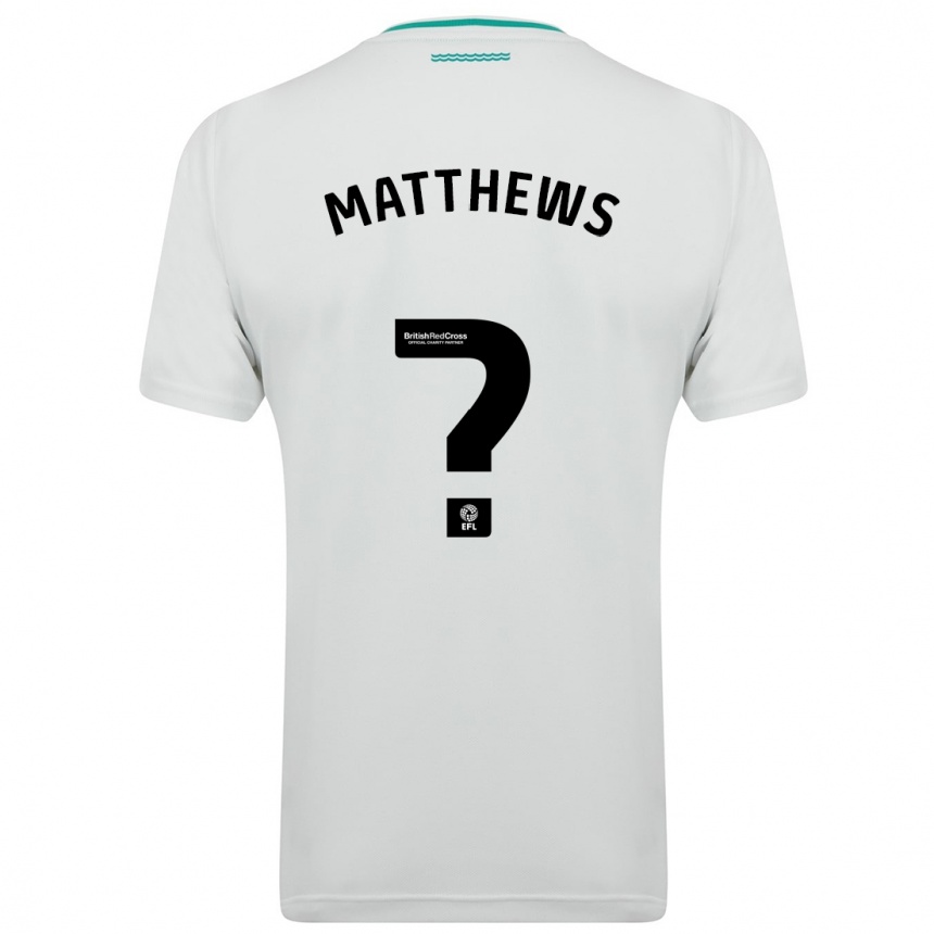 Niño Fútbol Camiseta Abdulhalim Okonola-Matthews #0 Blanco 2ª Equipación 2023/24