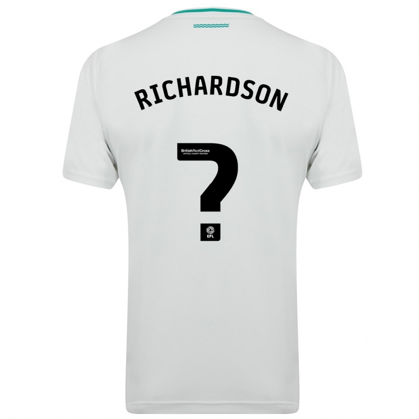 Niño Fútbol Camiseta Cale Richardson #0 Blanco 2ª Equipación 2023/24