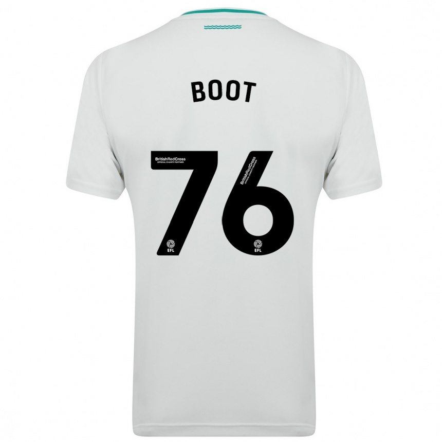 Niño Fútbol Camiseta Nathanael Boot #76 Blanco 2ª Equipación 2023/24