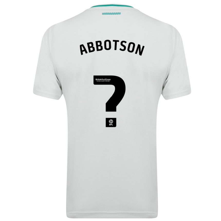 Niño Fútbol Camiseta Oscar Abbotson #0 Blanco 2ª Equipación 2023/24