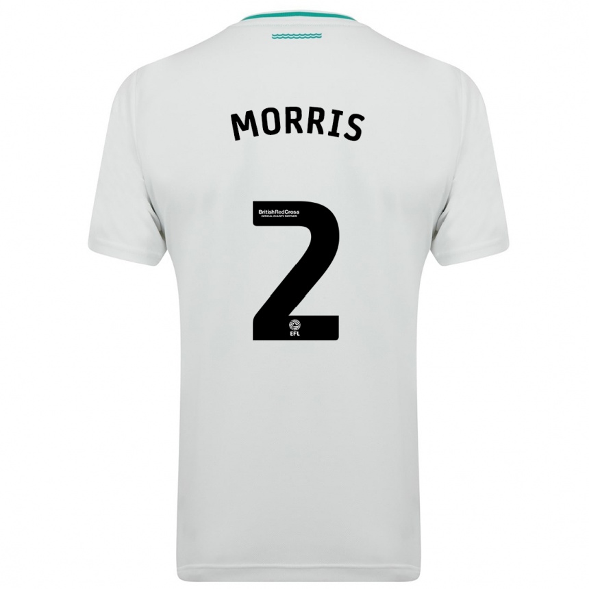 Niño Fútbol Camiseta Ella Morris #2 Blanco 2ª Equipación 2023/24