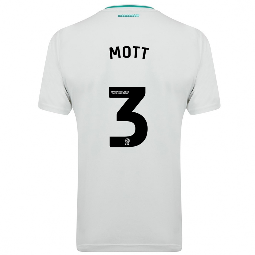 Niño Fútbol Camiseta Millicent Mott #3 Blanco 2ª Equipación 2023/24