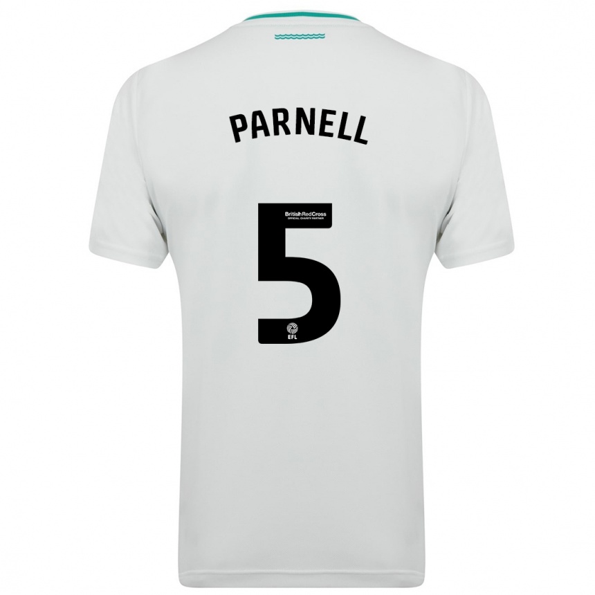 Niño Fútbol Camiseta Rosanna Parnell #5 Blanco 2ª Equipación 2023/24