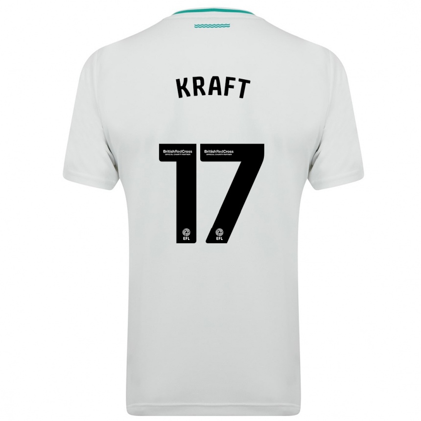 Niño Fútbol Camiseta Emily Kraft #17 Blanco 2ª Equipación 2023/24