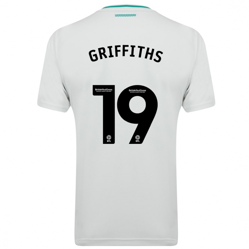 Niño Fútbol Camiseta Alice Griffiths #19 Blanco 2ª Equipación 2023/24