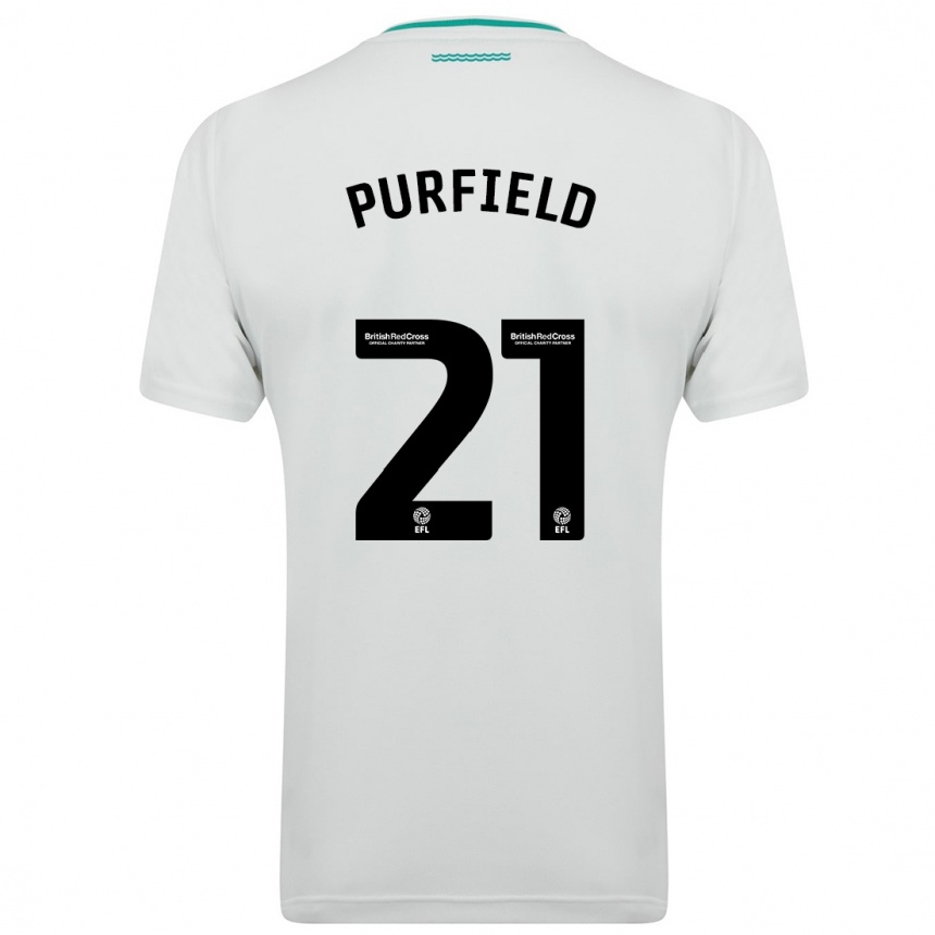 Niño Fútbol Camiseta Jemma Elizabeth Purfield #21 Blanco 2ª Equipación 2023/24