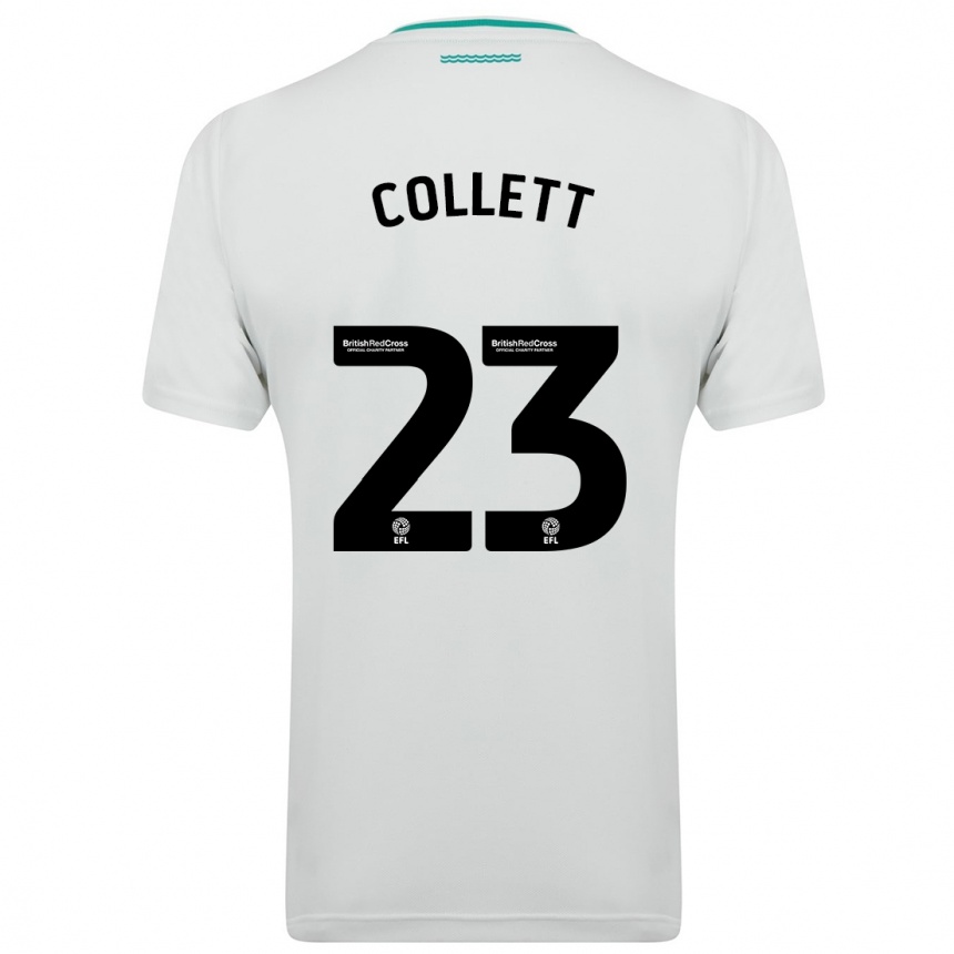 Niño Fútbol Camiseta Megan Collett #23 Blanco 2ª Equipación 2023/24