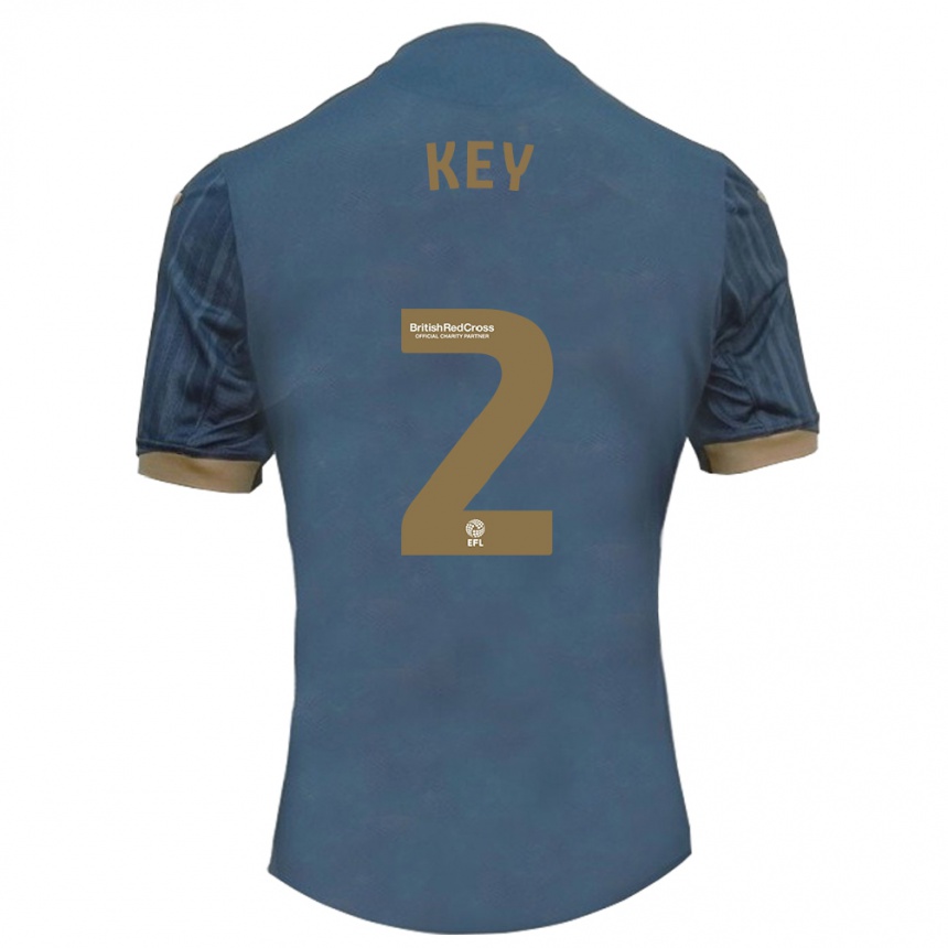 Niño Fútbol Camiseta Josh Key #2 Verde Azulado Oscuro 2ª Equipación 2023/24