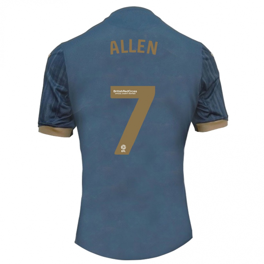 Niño Fútbol Camiseta Joe Allen #7 Verde Azulado Oscuro 2ª Equipación 2023/24