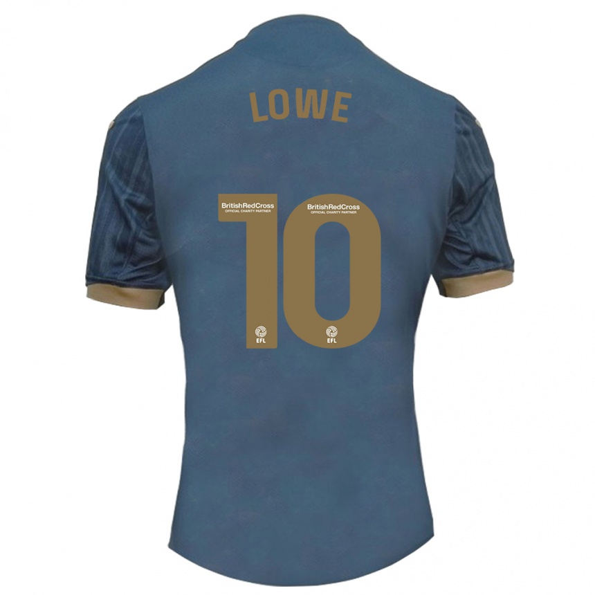 Niño Fútbol Camiseta Jamal Lowe #10 Verde Azulado Oscuro 2ª Equipación 2023/24