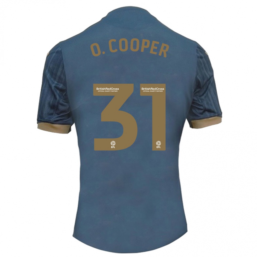 Niño Fútbol Camiseta Oliver Cooper #31 Verde Azulado Oscuro 2ª Equipación 2023/24