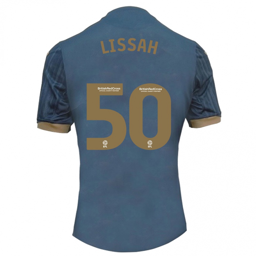 Niño Fútbol Camiseta Filip Lissah #50 Verde Azulado Oscuro 2ª Equipación 2023/24