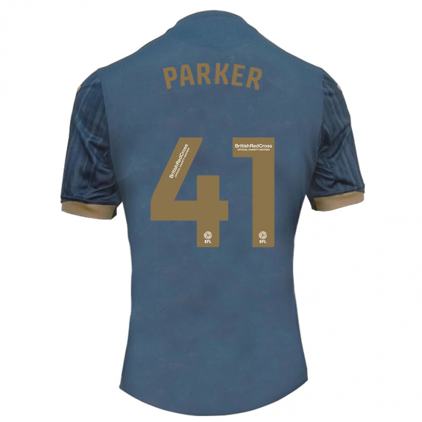 Niño Fútbol Camiseta Sam Parker #41 Verde Azulado Oscuro 2ª Equipación 2023/24