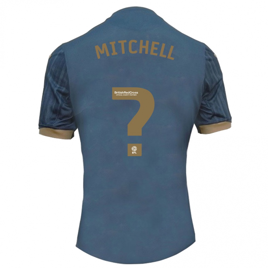 Niño Fútbol Camiseta Remy Mitchell #0 Verde Azulado Oscuro 2ª Equipación 2023/24