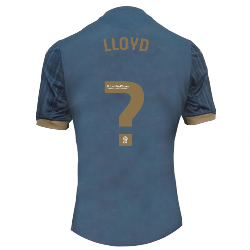 Niño Fútbol Camiseta Tomos Lloyd #0 Verde Azulado Oscuro 2ª Equipación 2023/24