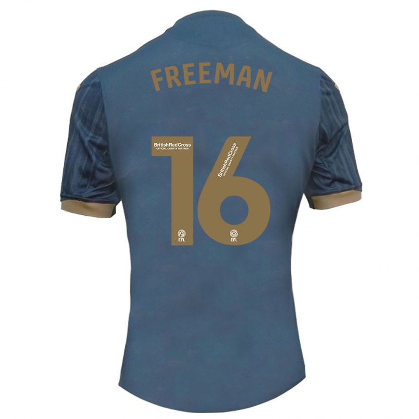 Niño Fútbol Camiseta Emily Freeman #16 Verde Azulado Oscuro 2ª Equipación 2023/24