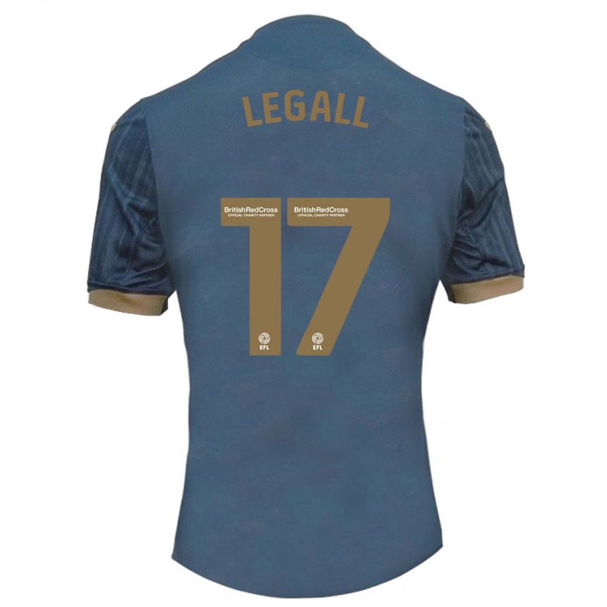 Niño Fútbol Camiseta Monet Legall #17 Verde Azulado Oscuro 2ª Equipación 2023/24