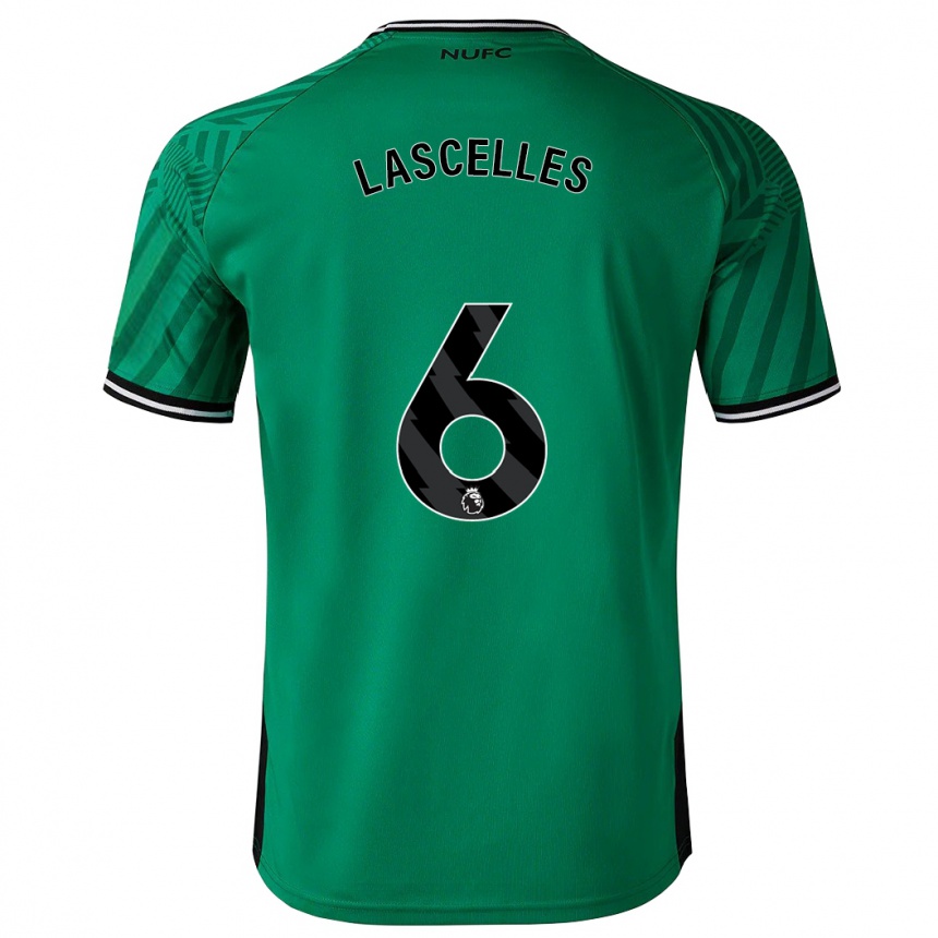 Niño Fútbol Camiseta Jamaal Lascelles #6 Verde 2ª Equipación 2023/24