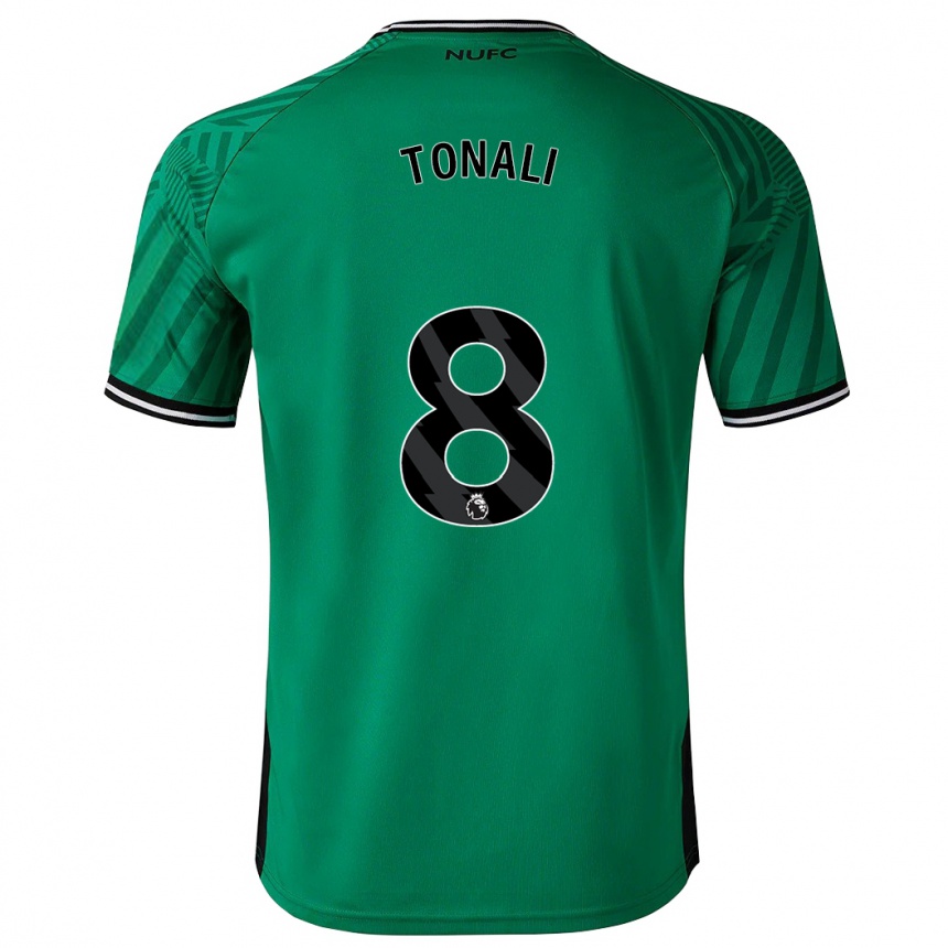 Niño Fútbol Camiseta Sandro Tonali #8 Verde 2ª Equipación 2023/24