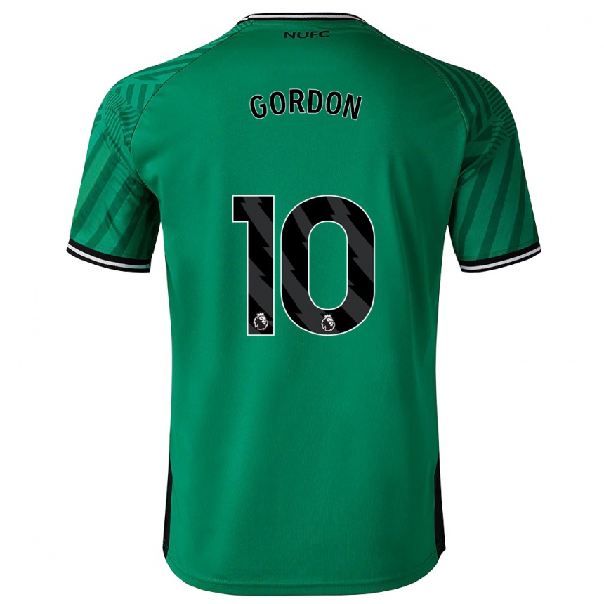 Niño Fútbol Camiseta Anthony Gordon #10 Verde 2ª Equipación 2023/24