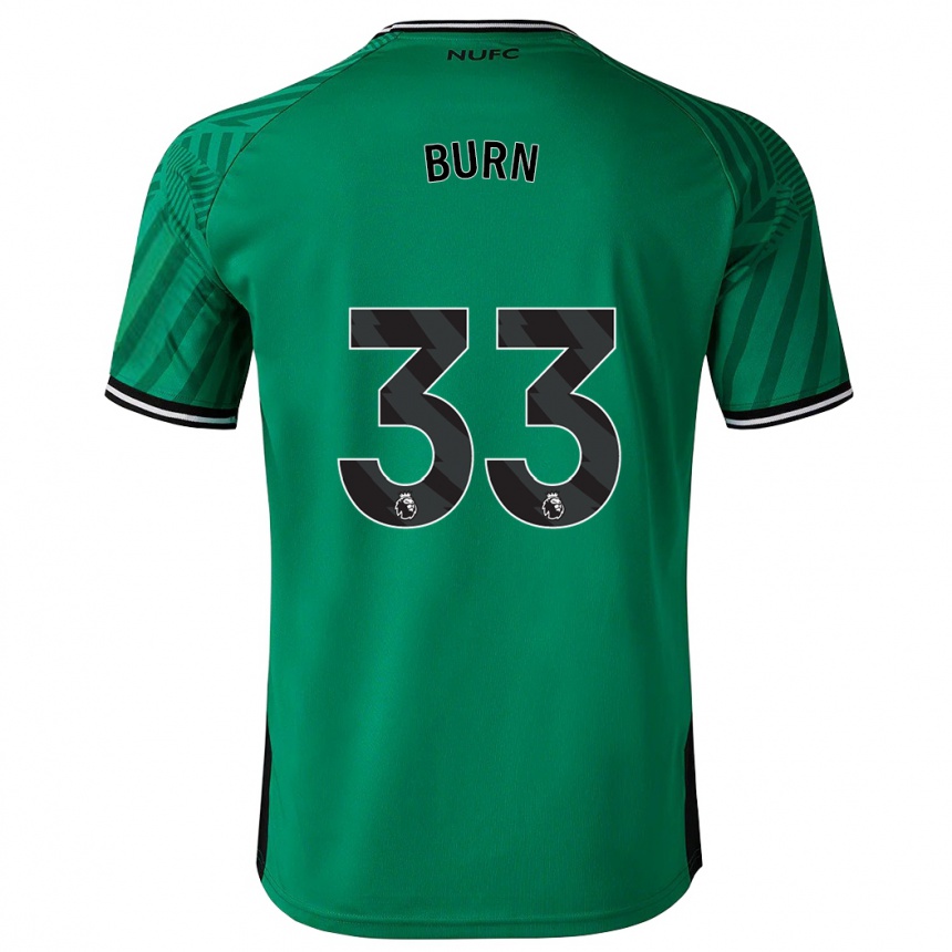 Niño Fútbol Camiseta Dan Burn #33 Verde 2ª Equipación 2023/24