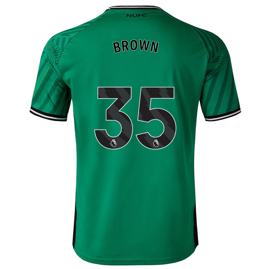 Niño Fútbol Camiseta Will Brown #35 Verde 2ª Equipación 2023/24