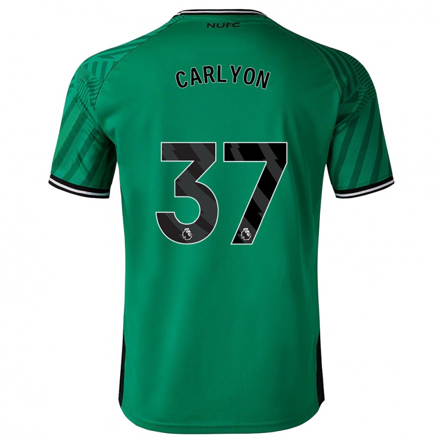 Niño Fútbol Camiseta Nathan Carlyon #37 Verde 2ª Equipación 2023/24