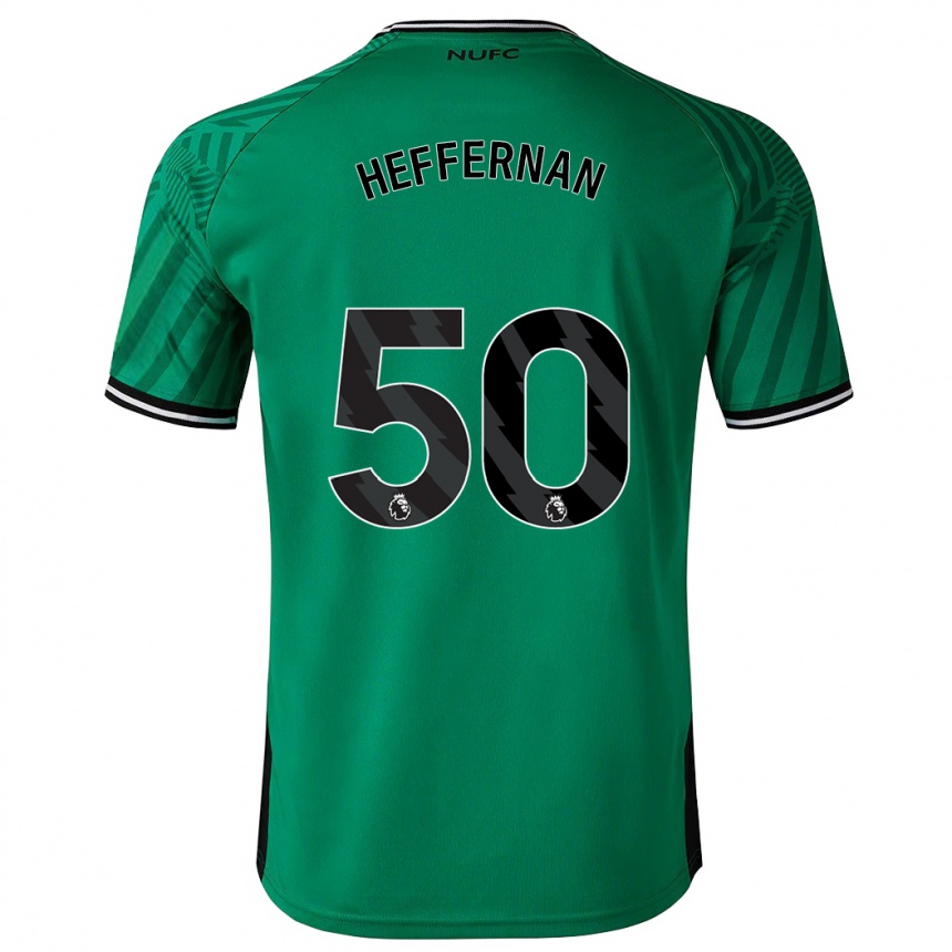 Niño Fútbol Camiseta Cathal Heffernan #50 Verde 2ª Equipación 2023/24