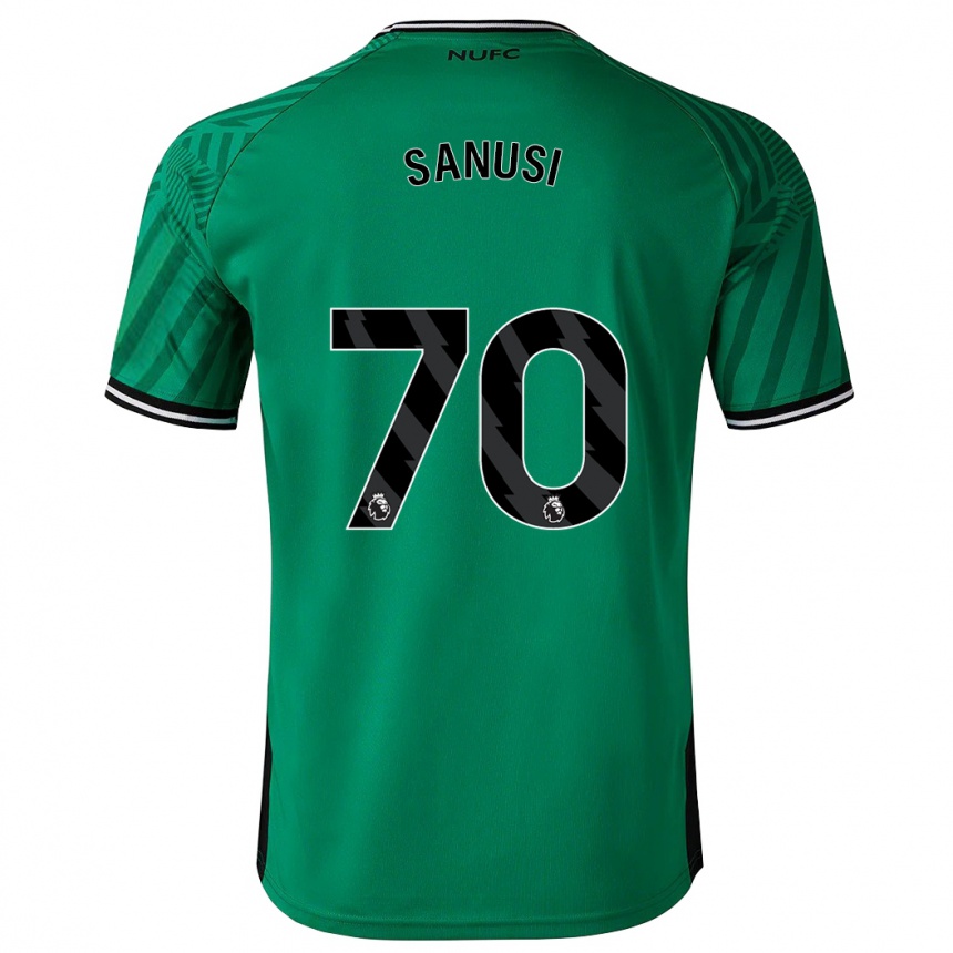 Niño Fútbol Camiseta Trevan Sanusi #70 Verde 2ª Equipación 2023/24