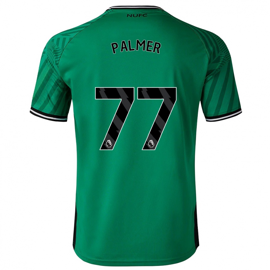 Niño Fútbol Camiseta Darren Palmer #77 Verde 2ª Equipación 2023/24