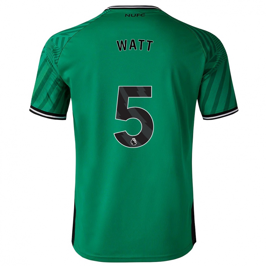 Niño Fútbol Camiseta Olivia Watt #5 Verde 2ª Equipación 2023/24