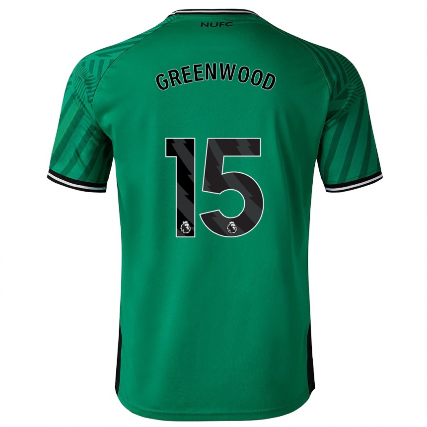 Niño Fútbol Camiseta Hannah Greenwood #15 Verde 2ª Equipación 2023/24