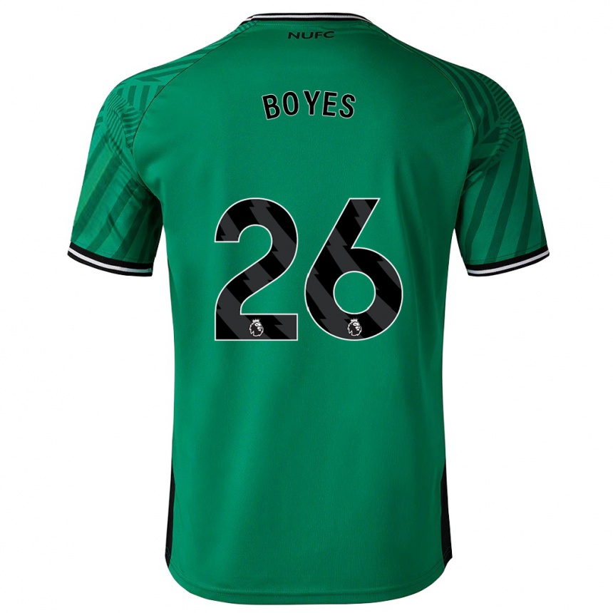 Niño Fútbol Camiseta Grace Boyes #26 Verde 2ª Equipación 2023/24