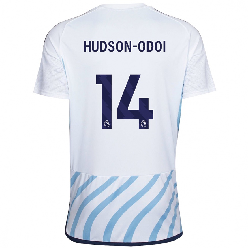 Niño Fútbol Camiseta Callum Hudson-Odoi #14 Blanco Azul 2ª Equipación 2023/24