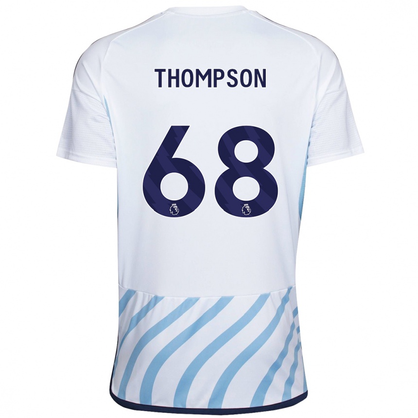 Niño Fútbol Camiseta Jack Thompson #68 Blanco Azul 2ª Equipación 2023/24