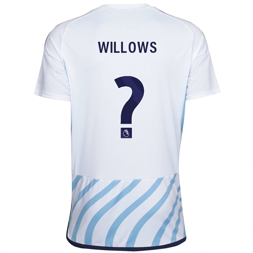 Niño Fútbol Camiseta Keehan Willows #0 Blanco Azul 2ª Equipación 2023/24