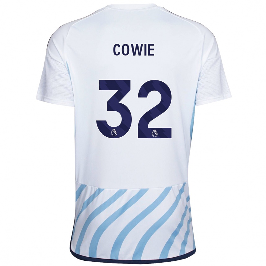 Niño Fútbol Camiseta Abi Cowie #32 Blanco Azul 2ª Equipación 2023/24