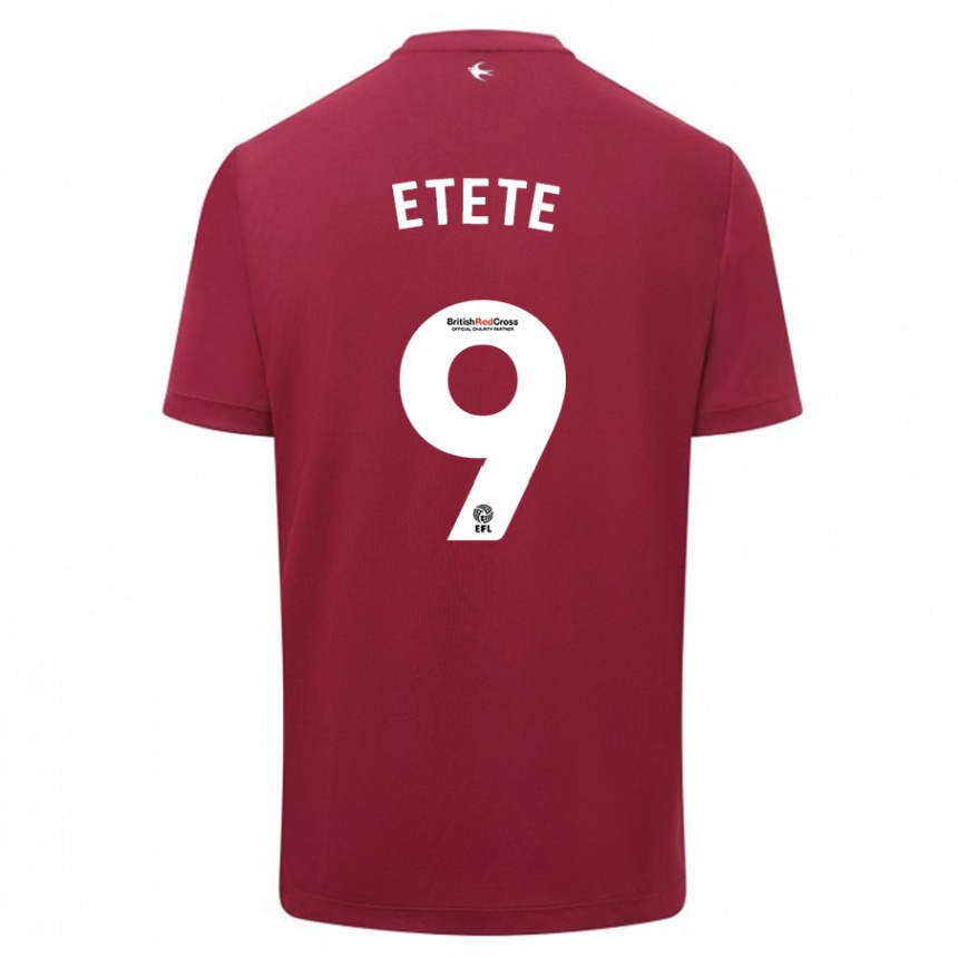 Niño Fútbol Camiseta Kion Etete #9 Rojo 2ª Equipación 2023/24