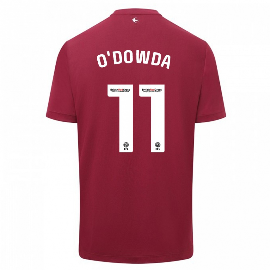 Niño Fútbol Camiseta Callum O'dowda #11 Rojo 2ª Equipación 2023/24