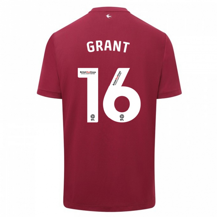 Niño Fútbol Camiseta Karlan Grant #16 Rojo 2ª Equipación 2023/24