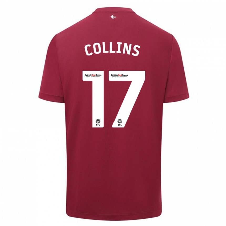 Niño Fútbol Camiseta Jamilu Collins #17 Rojo 2ª Equipación 2023/24