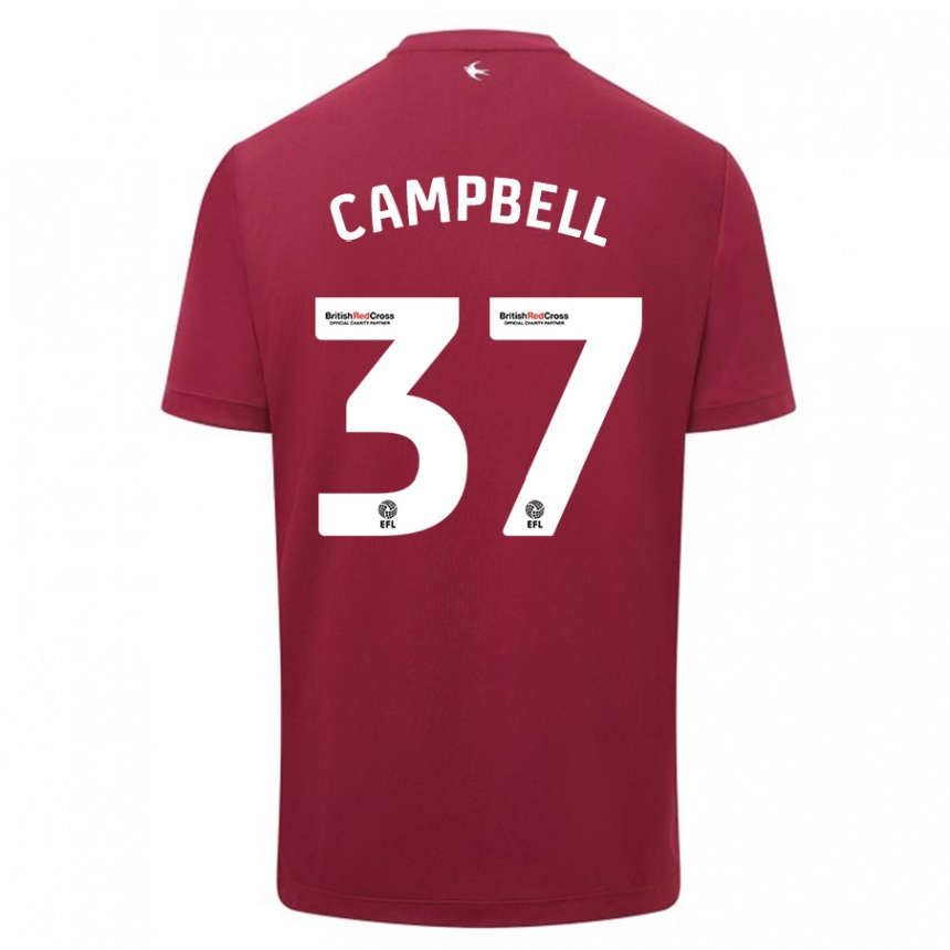 Niño Fútbol Camiseta Vontae Daley-Campbell #37 Rojo 2ª Equipación 2023/24