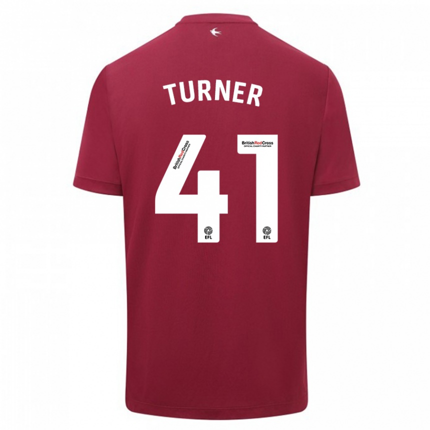 Niño Fútbol Camiseta Matthew Turner #41 Rojo 2ª Equipación 2023/24
